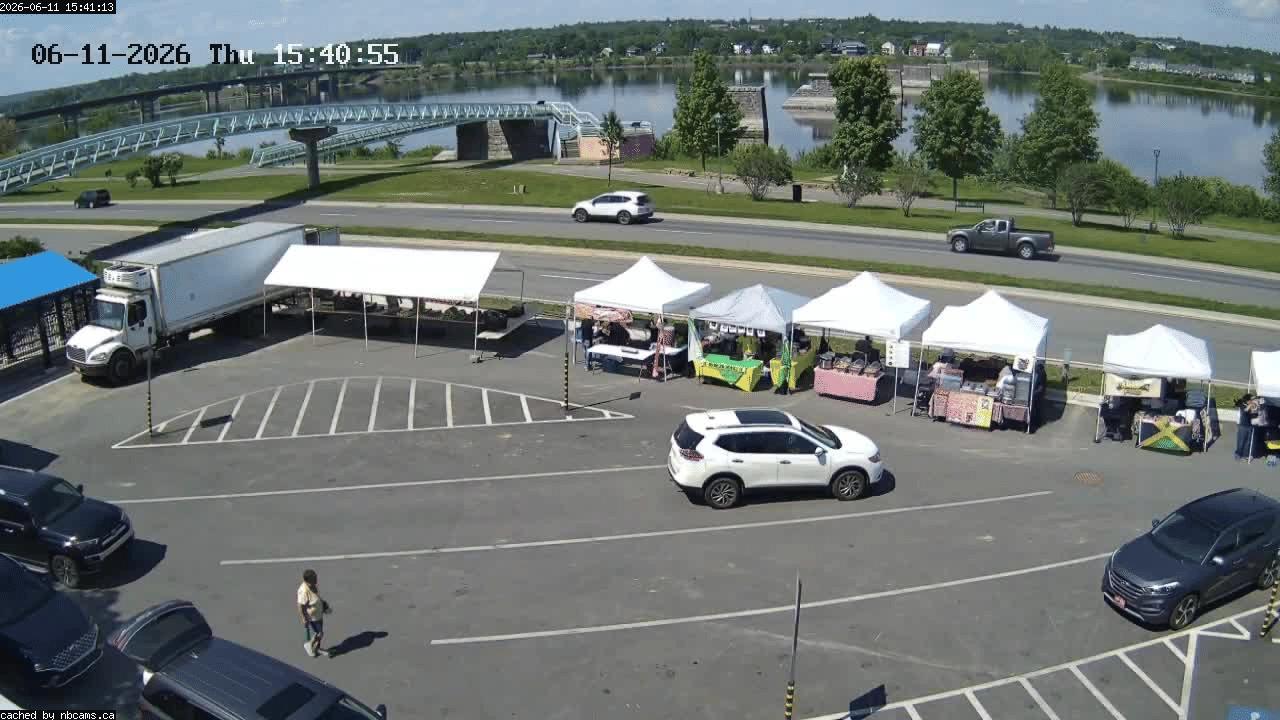 Web Cam image of Fredericton (St. John River)