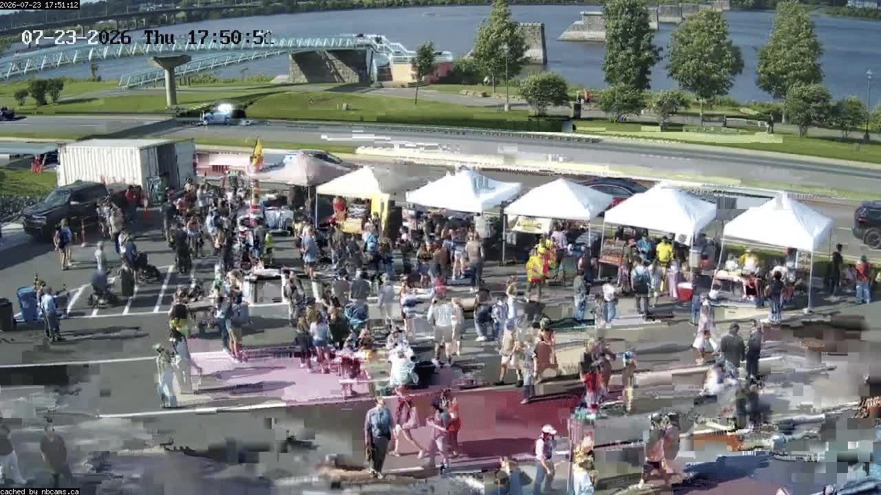 Web Cam image of Fredericton (St. John River)
