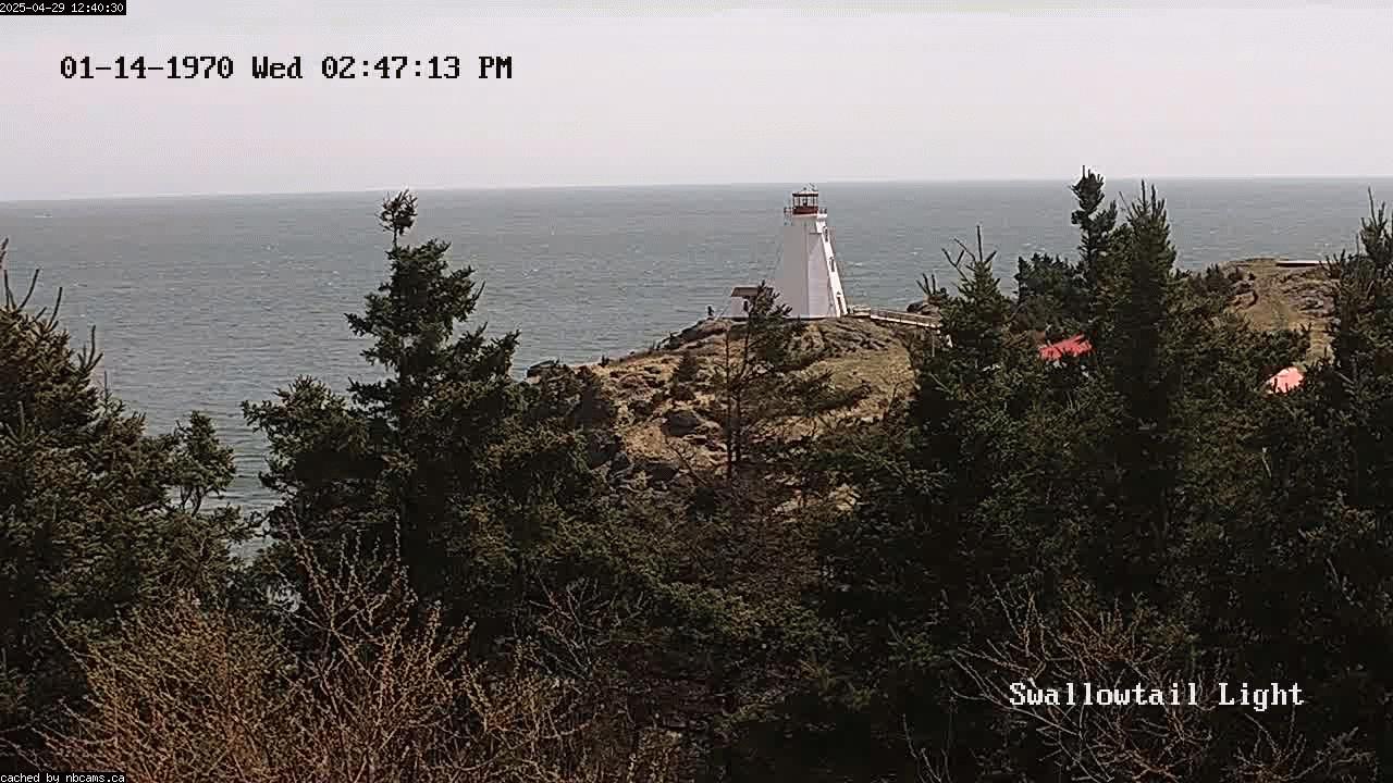 Web Cam image of Grand Manan (Swallowtail Light House)