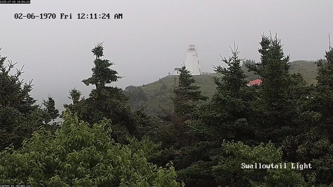 Web Cam image of Grand Manan (Swallowtail Light House)