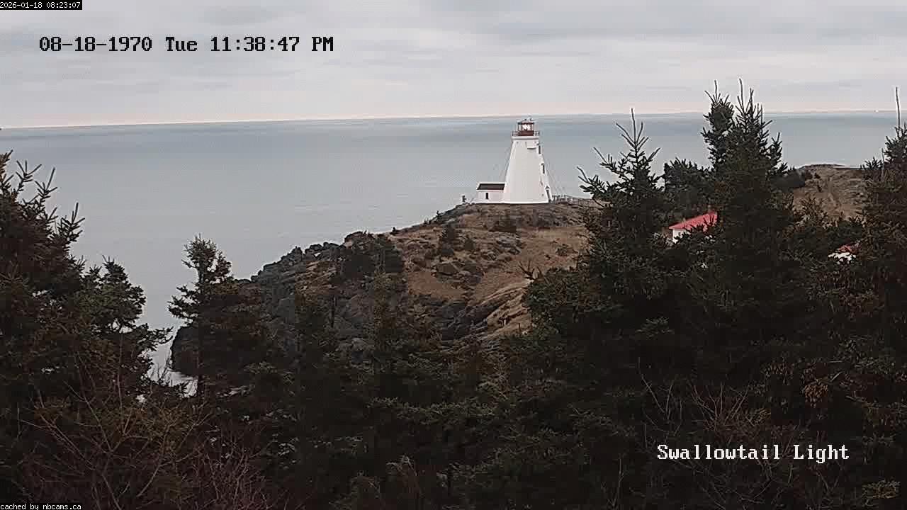 Web Cam image of Grand Manan (Swallowtail Light House)
