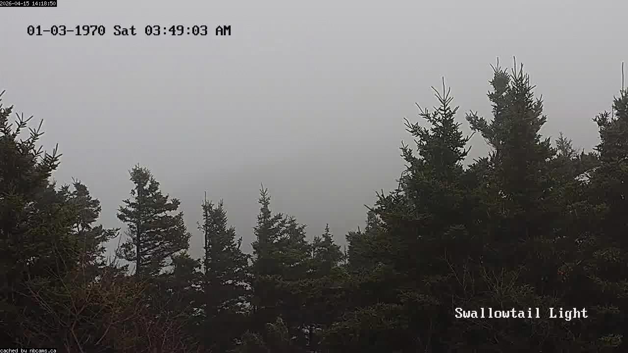 Web Cam image of Grand Manan (Swallowtail Light House)
