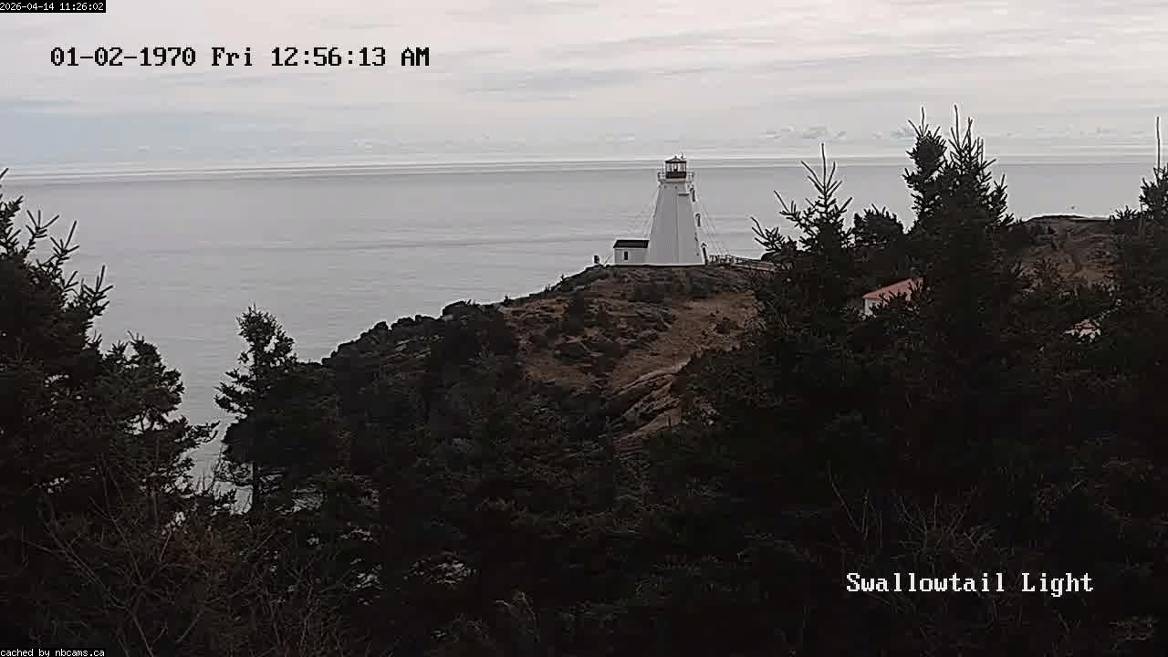Web Cam image of Grand Manan (Swallowtail Light House)