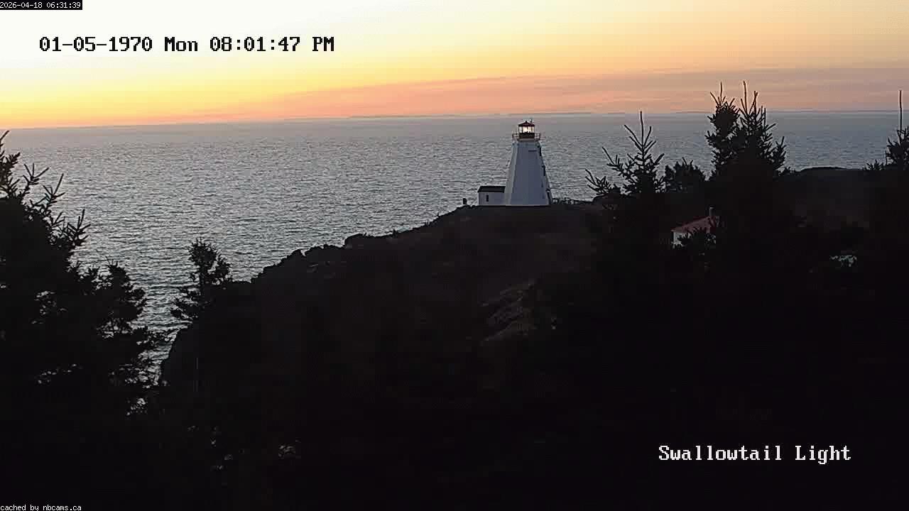 Web Cam image of Grand Manan (Swallowtail Light House)