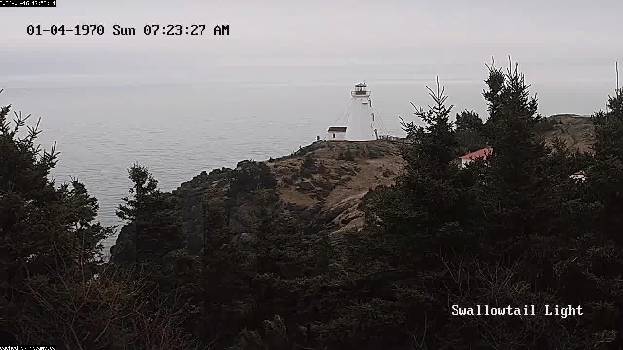 Web Cam image of Grand Manan (Swallowtail Light House)