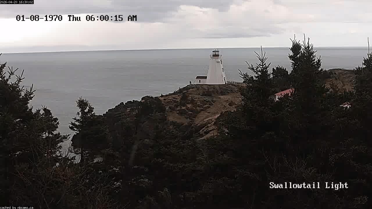 Web Cam image of Grand Manan (Swallowtail Light House)