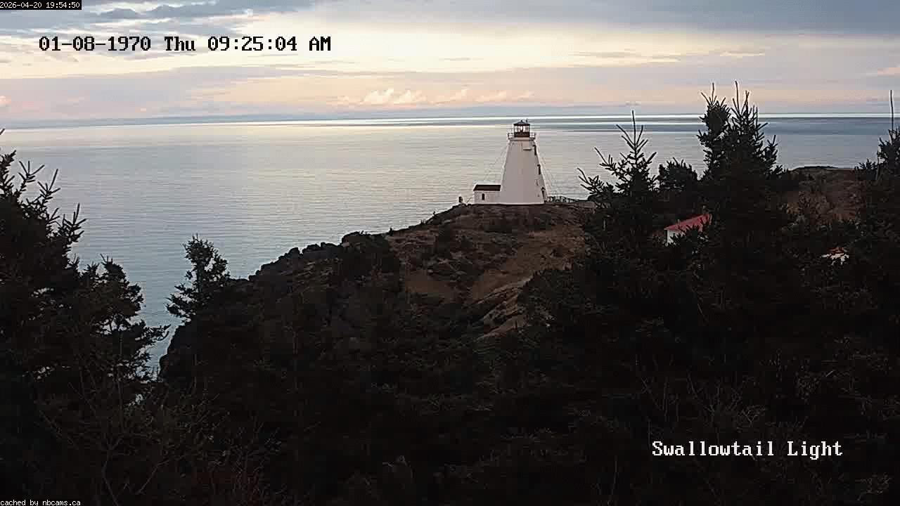 Web Cam image of Grand Manan (Swallowtail Light House)
