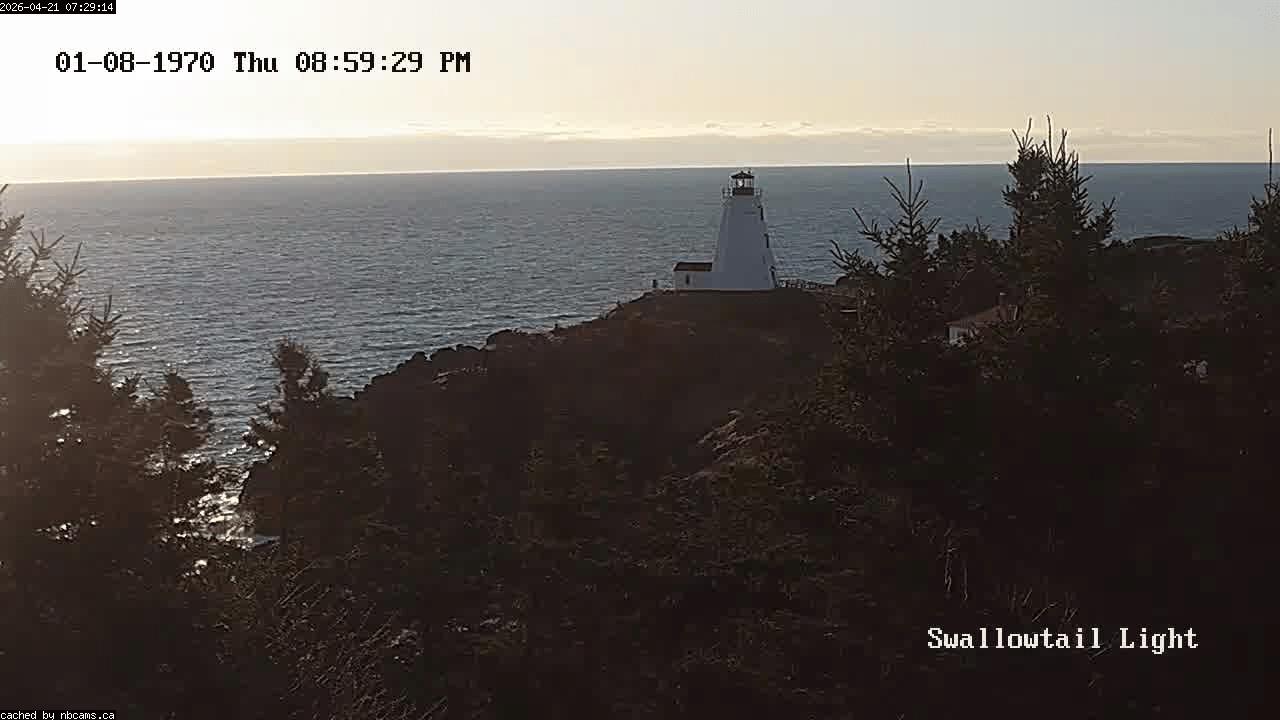 Web Cam image of Grand Manan (Swallowtail Light House)
