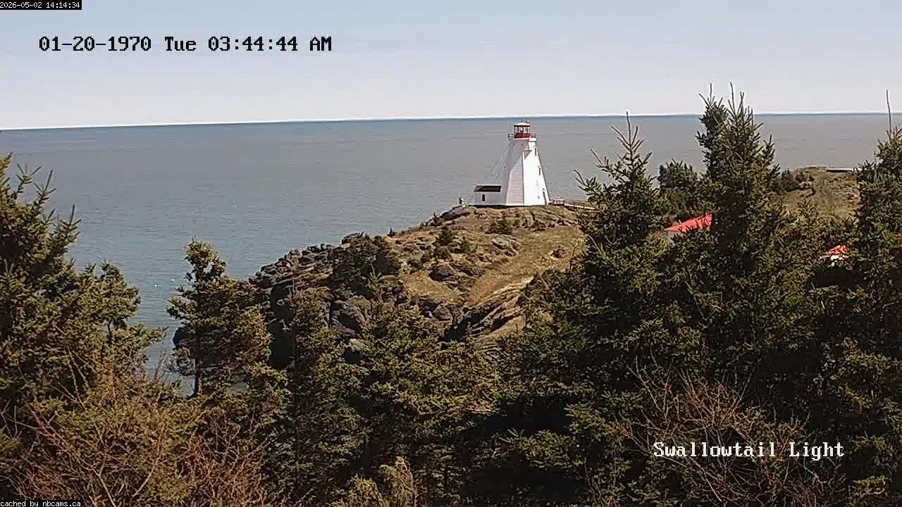 Web Cam image of Grand Manan (Swallowtail Light House)