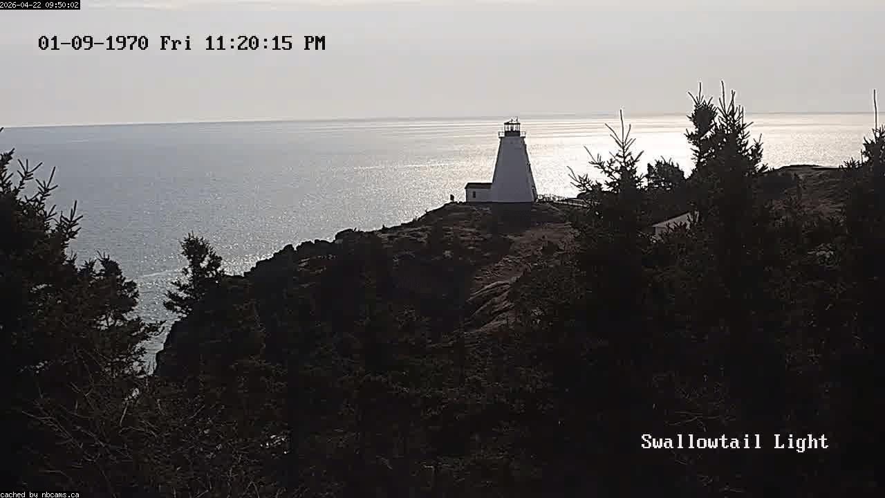 Web Cam image of Grand Manan (Swallowtail Light House)