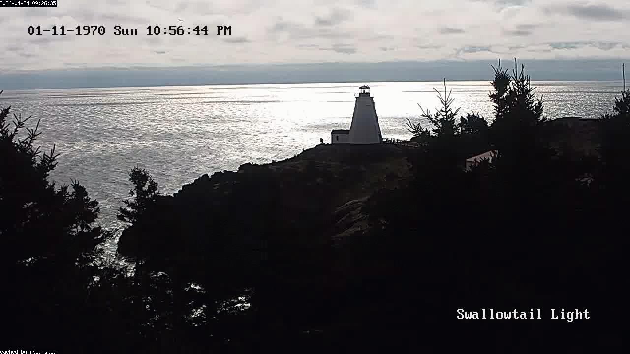 Web Cam image of Grand Manan (Swallowtail Light House)