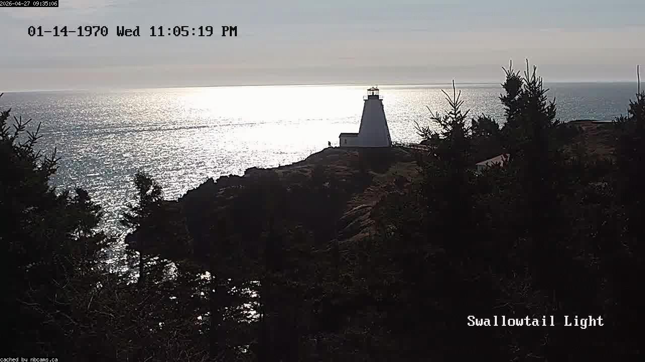 Web Cam image of Grand Manan (Swallowtail Light House)