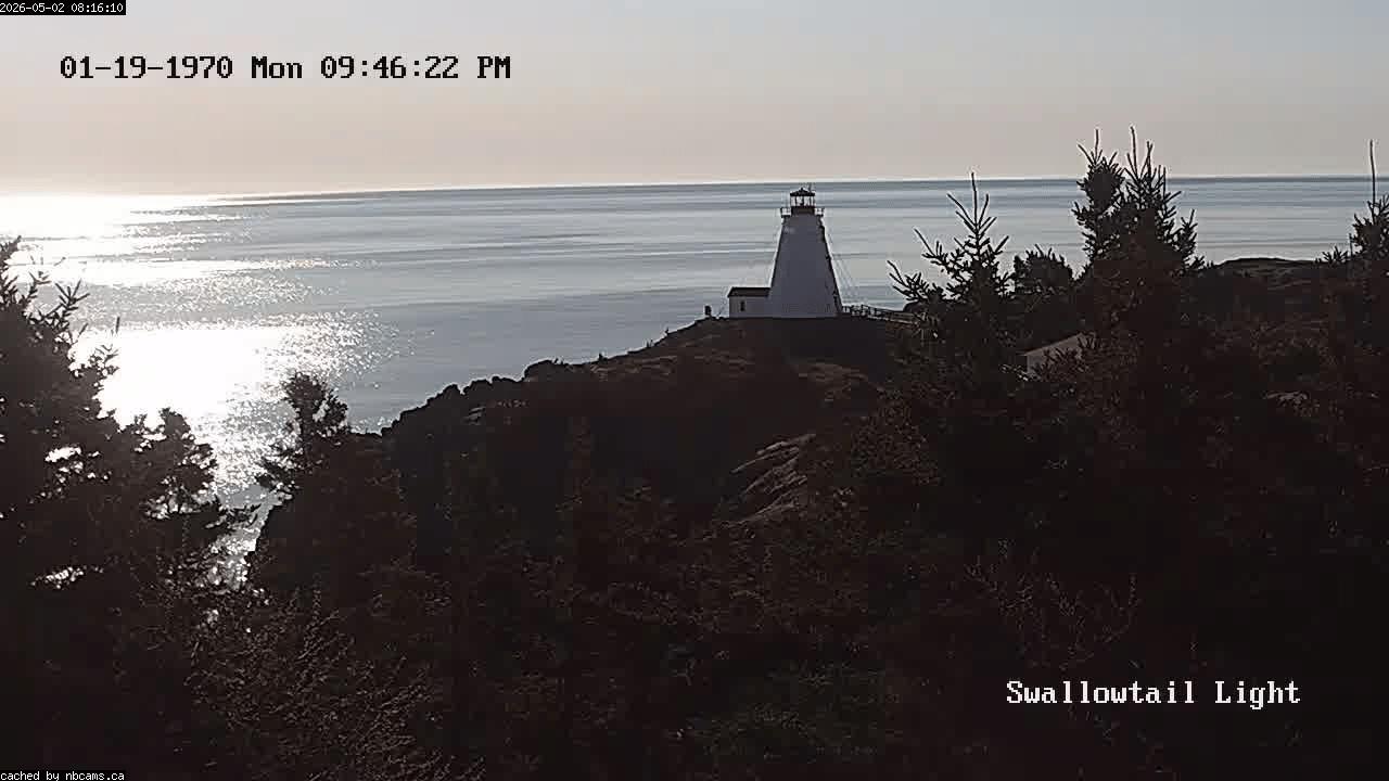 Web Cam image of Grand Manan (Swallowtail Light House)