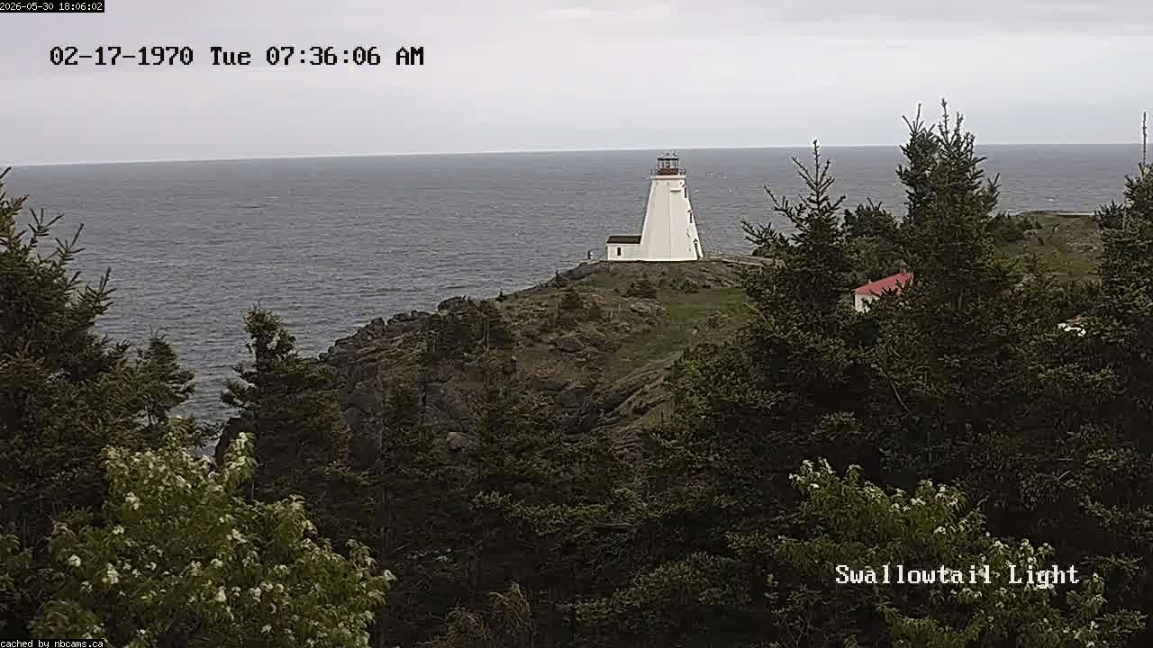 Web Cam image of Grand Manan (Swallowtail Light House)