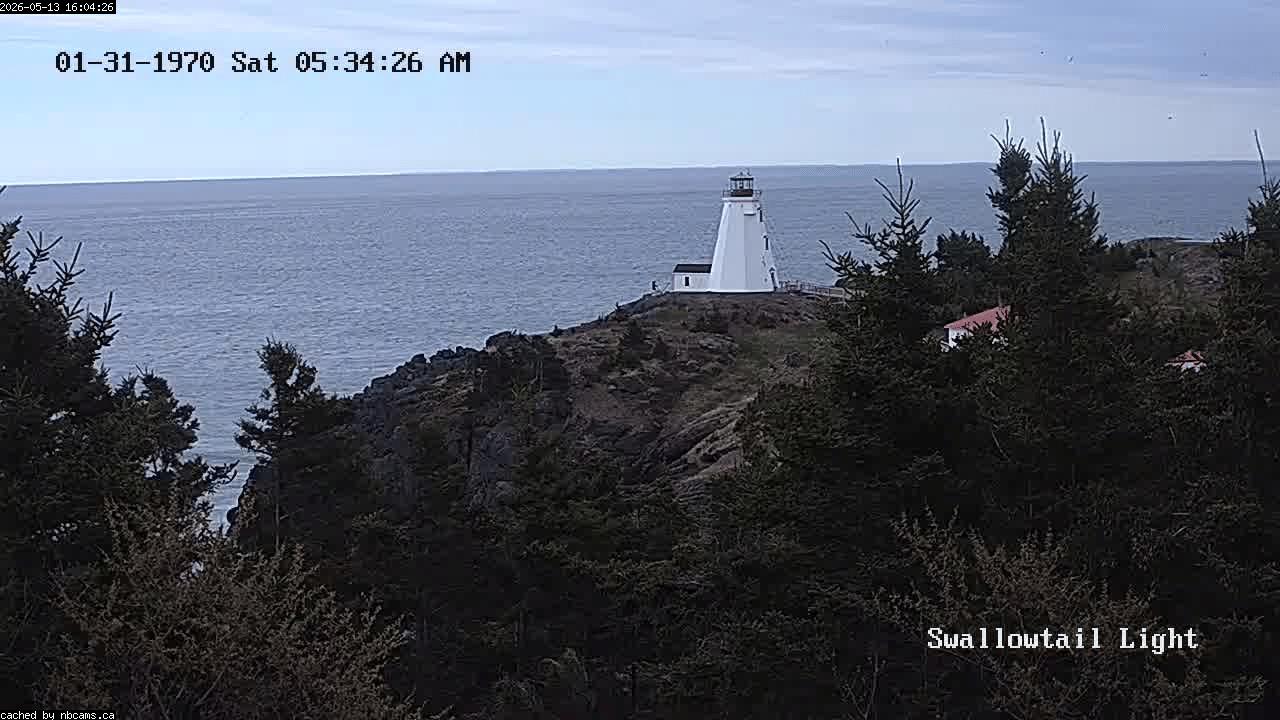 Web Cam image of Grand Manan (Swallowtail Light House)