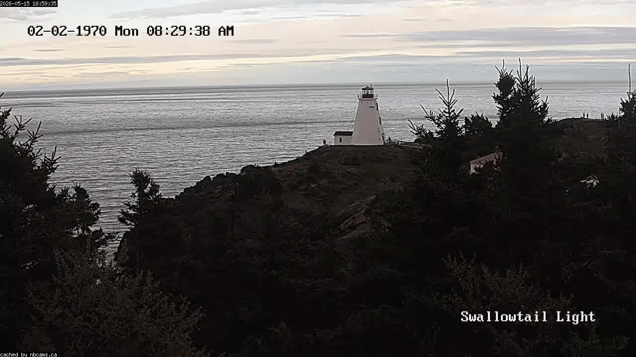 Web Cam image of Grand Manan (Swallowtail Light House)
