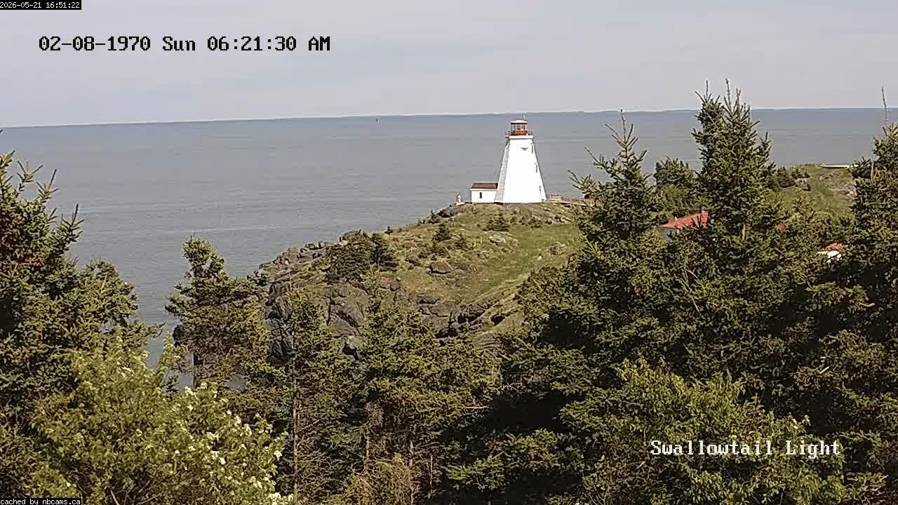 Web Cam image of Grand Manan (Swallowtail Light House)