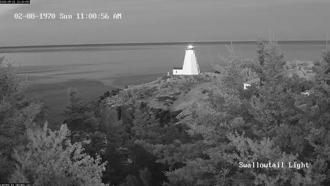 Web Cam image of Grand Manan (Swallowtail Light House)