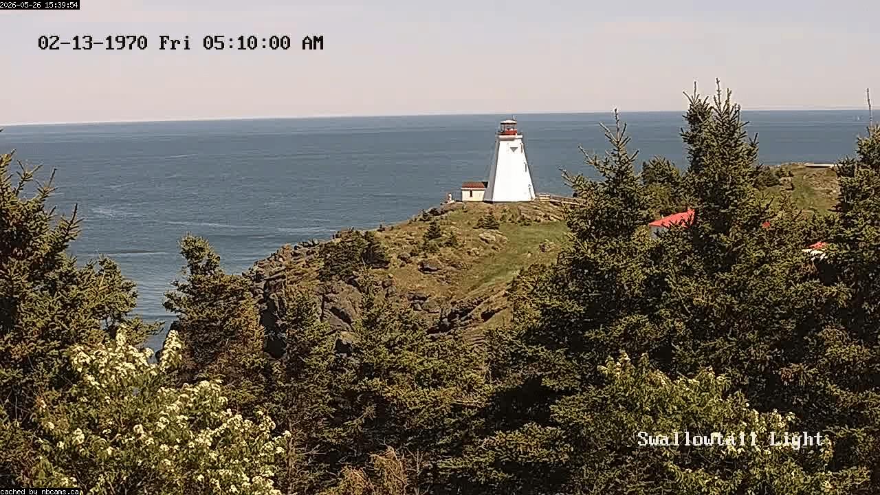 Web Cam image of Grand Manan (Swallowtail Light House)