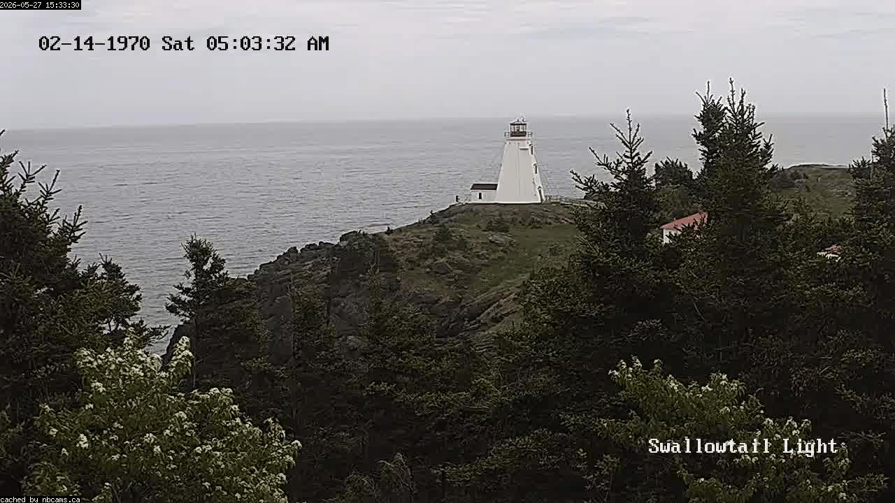 Web Cam image of Grand Manan (Swallowtail Light House)
