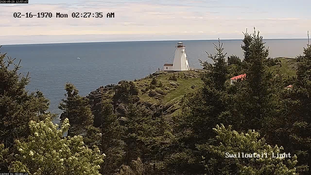 Web Cam image of Grand Manan (Swallowtail Light House)