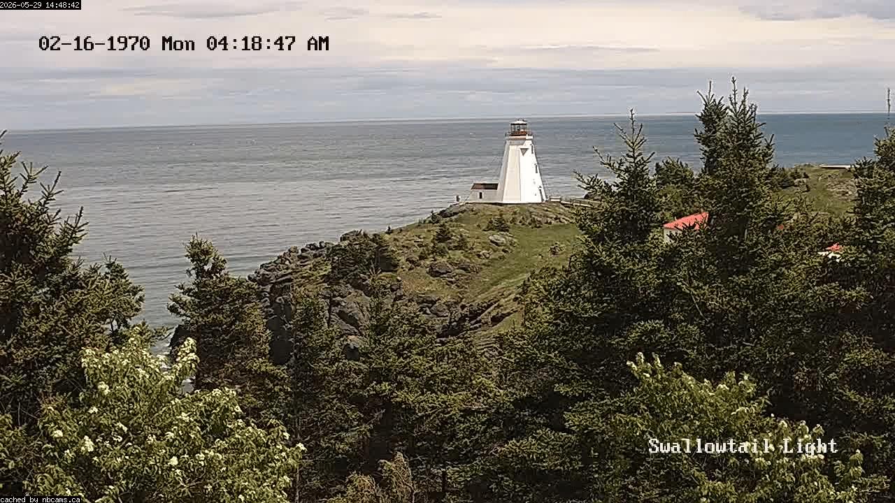 Web Cam image of Grand Manan (Swallowtail Light House)
