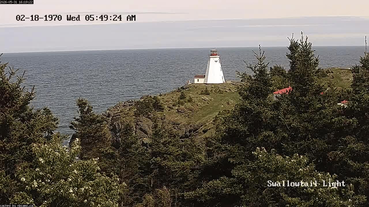 Web Cam image of Grand Manan (Swallowtail Light House)