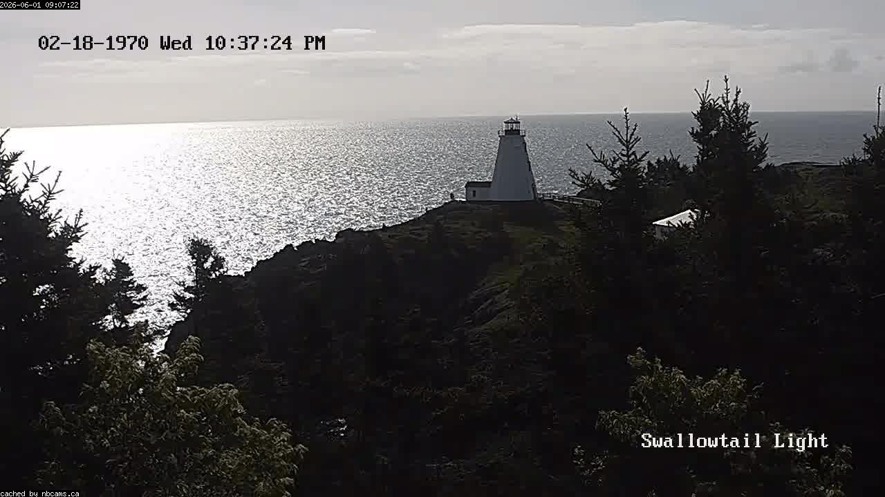 Web Cam image of Grand Manan (Swallowtail Light House)