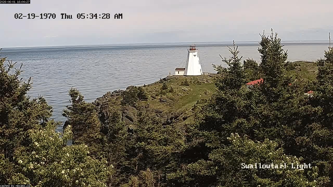 Web Cam image of Grand Manan (Swallowtail Light House)