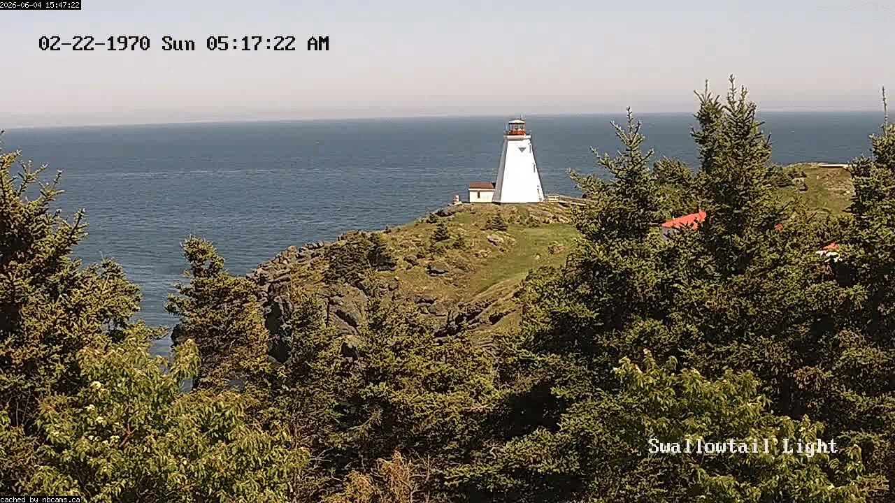 Web Cam image of Grand Manan (Swallowtail Light House)