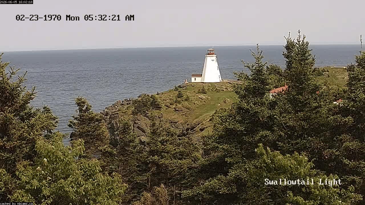 Web Cam image of Grand Manan (Swallowtail Light House)