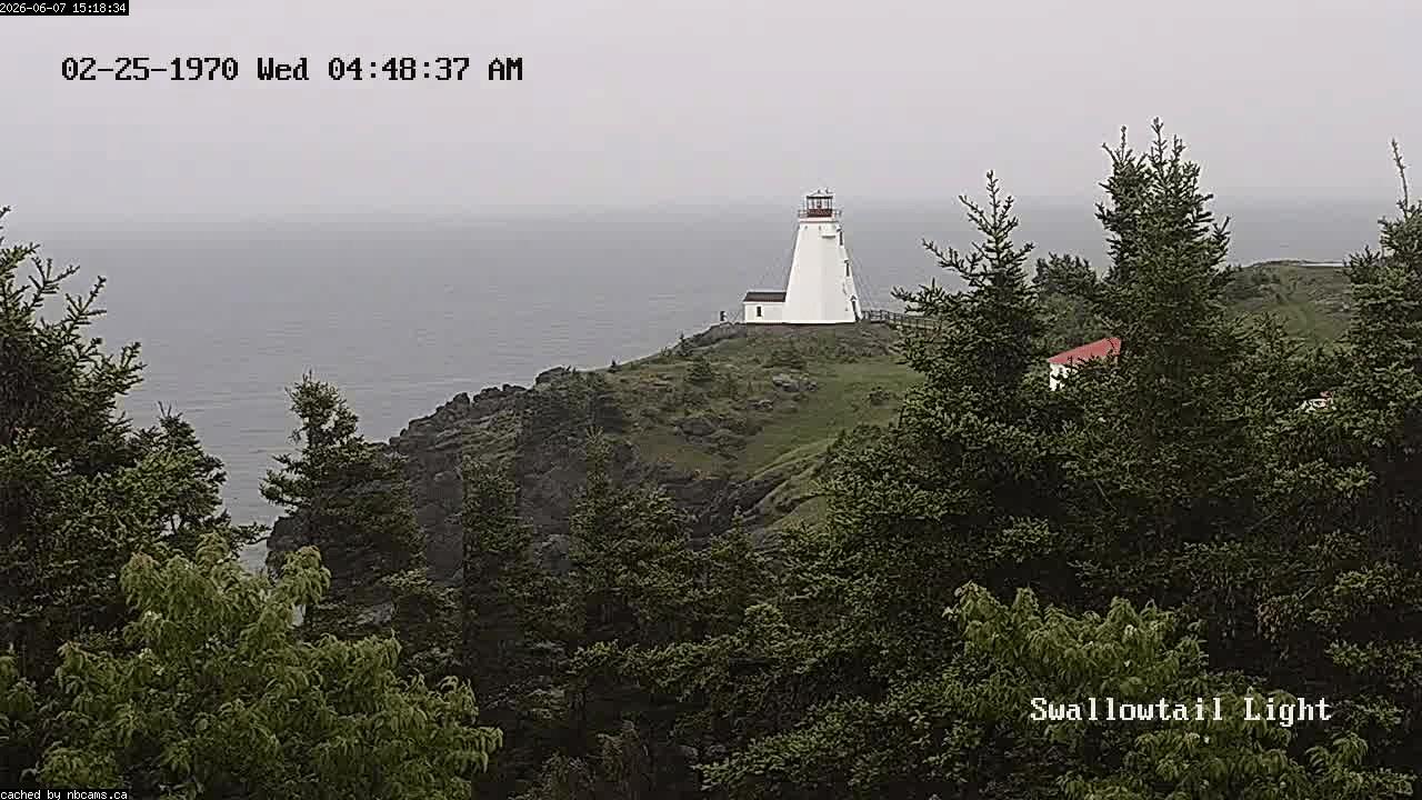 Web Cam image of Grand Manan (Swallowtail Light House)