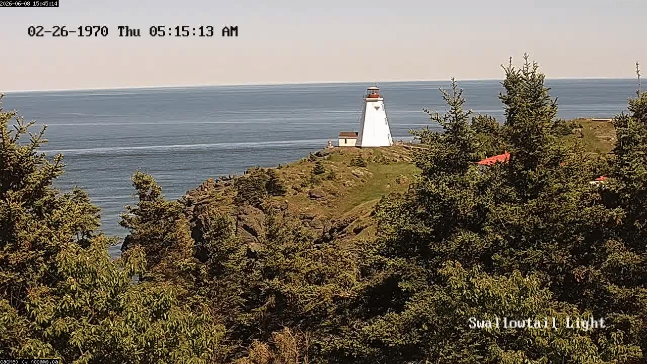 Web Cam image of Grand Manan (Swallowtail Light House)