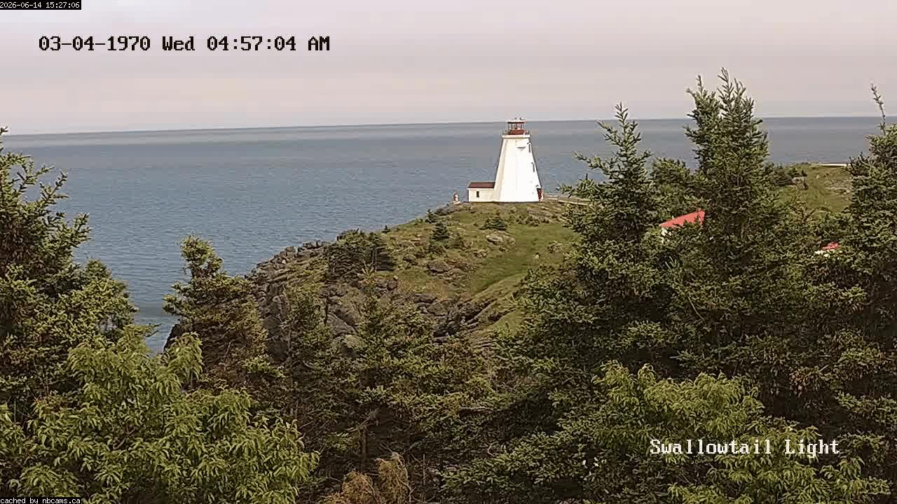 Web Cam image of Grand Manan (Swallowtail Light House)