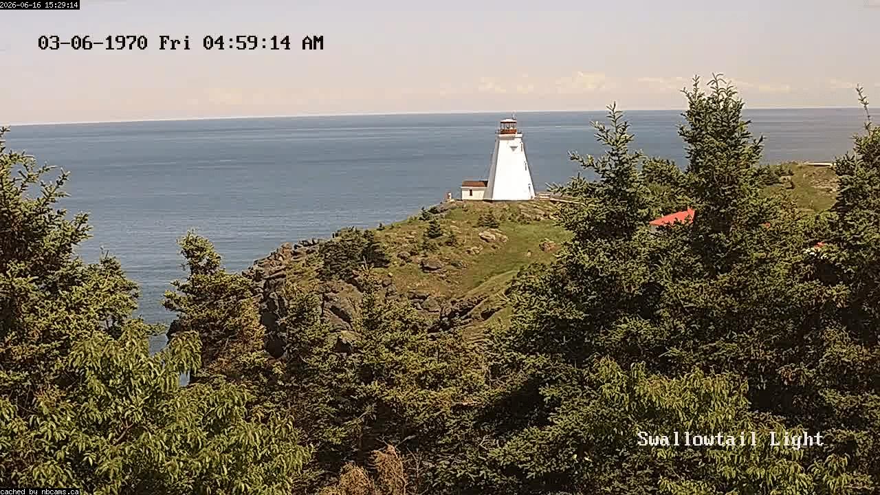 Web Cam image of Grand Manan (Swallowtail Light House)