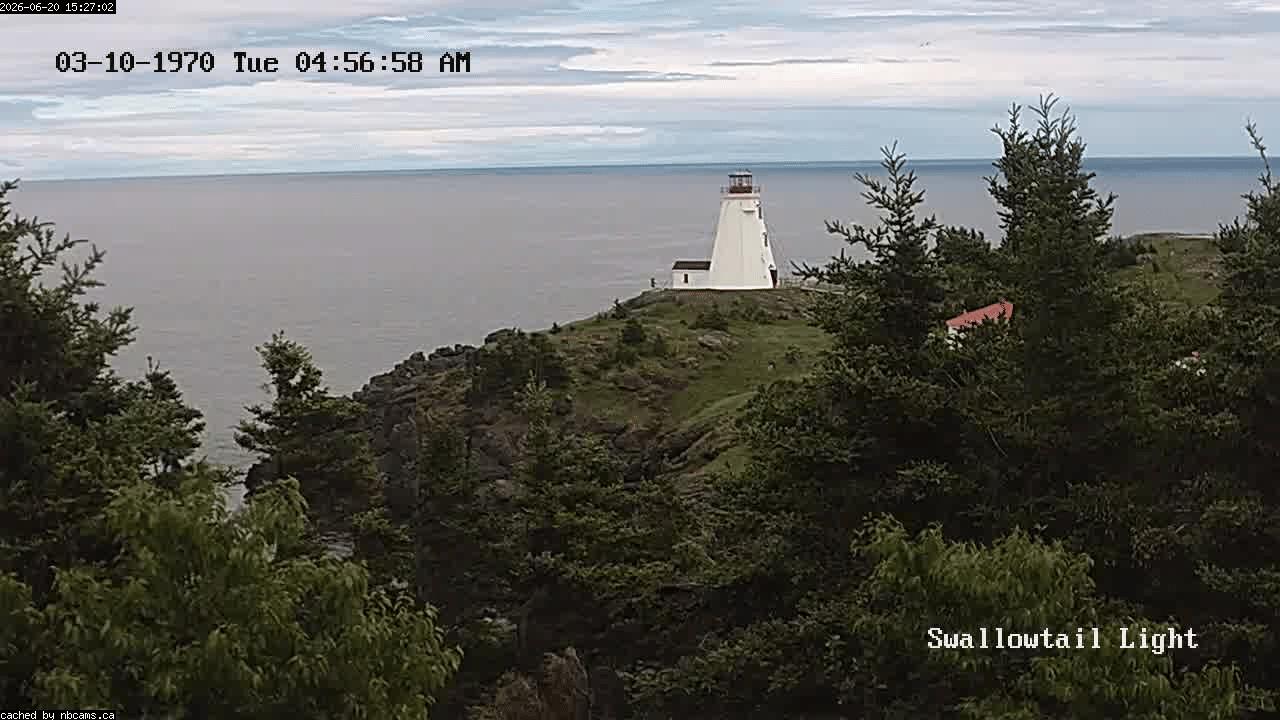 Web Cam image of Grand Manan (Swallowtail Light House)