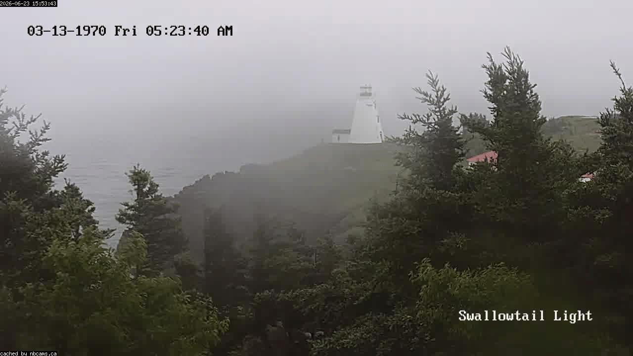 Web Cam image of Grand Manan (Swallowtail Light House)