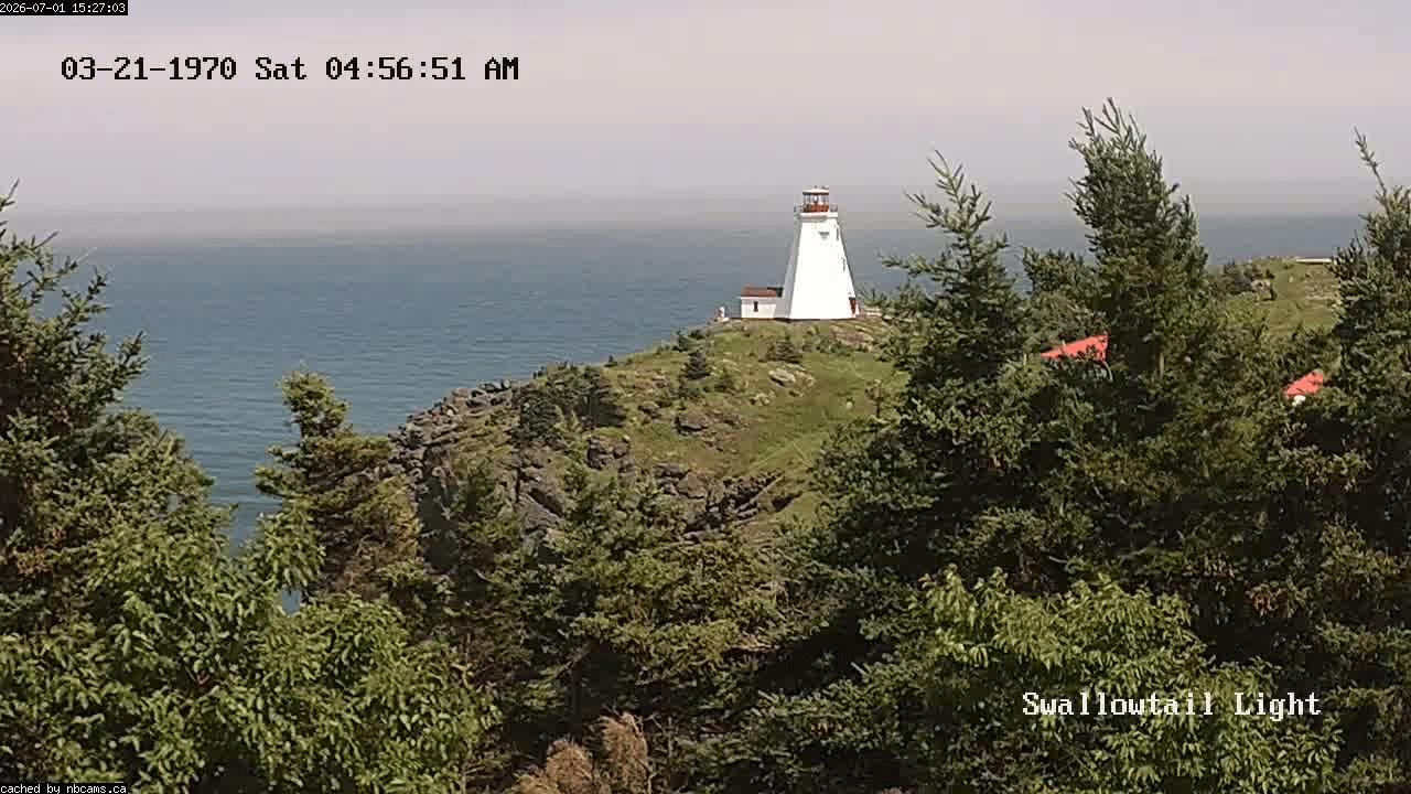 Web Cam image of Grand Manan (Swallowtail Light House)