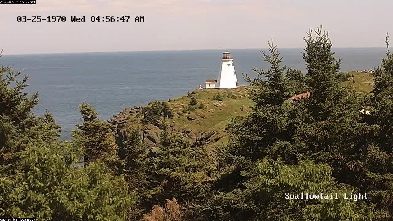 Web Cam image of Grand Manan (Swallowtail Light House)