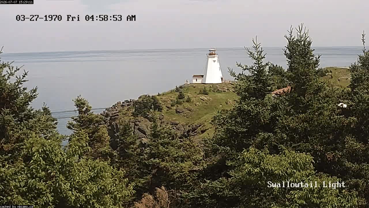 Web Cam image of Grand Manan (Swallowtail Light House)