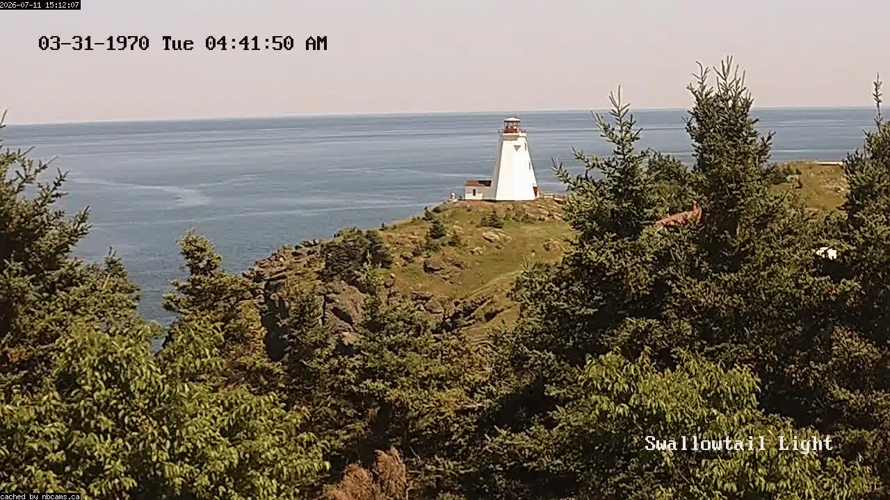 Web Cam image of Grand Manan (Swallowtail Light House)