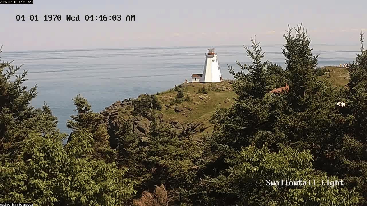 Web Cam image of Grand Manan (Swallowtail Light House)