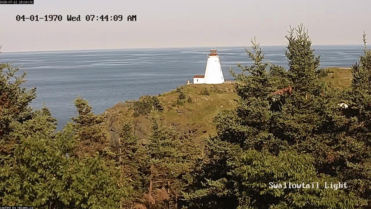 Web Cam image of Grand Manan (Swallowtail Light House)