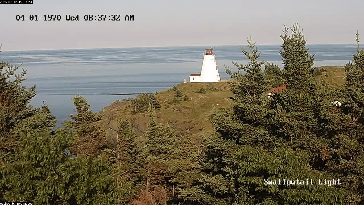 Web Cam image of Grand Manan (Swallowtail Light House)