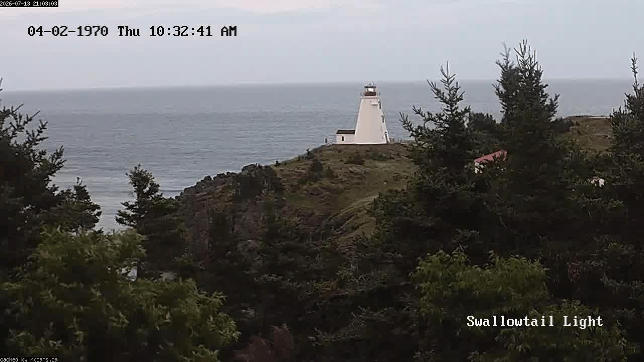 Web Cam image of Grand Manan (Swallowtail Light House)