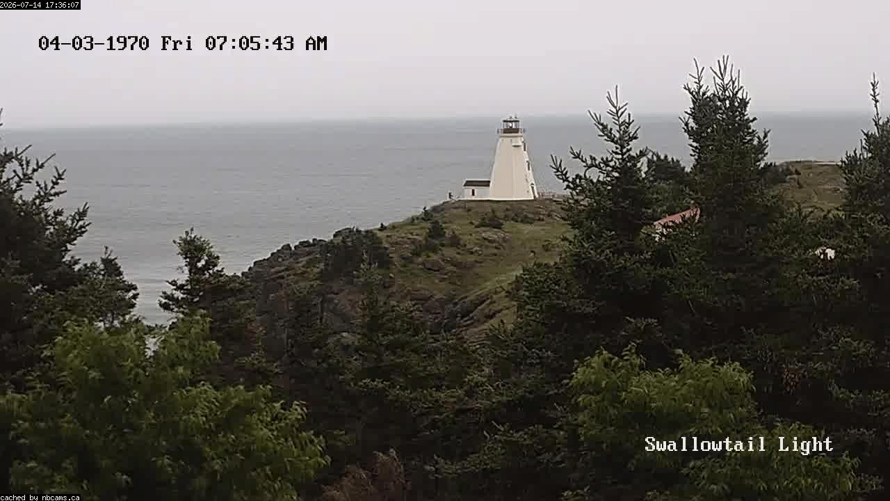 Web Cam image of Grand Manan (Swallowtail Light House)