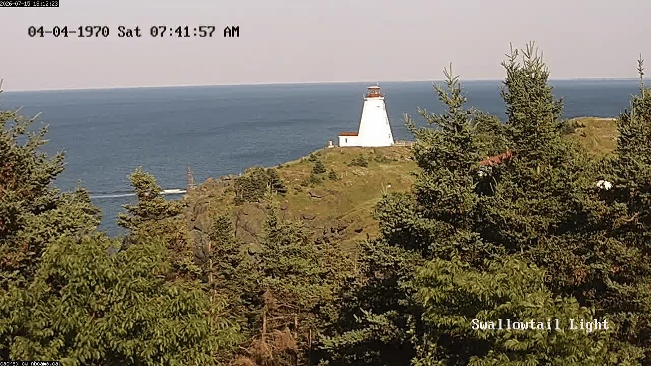Web Cam image of Grand Manan (Swallowtail Light House)