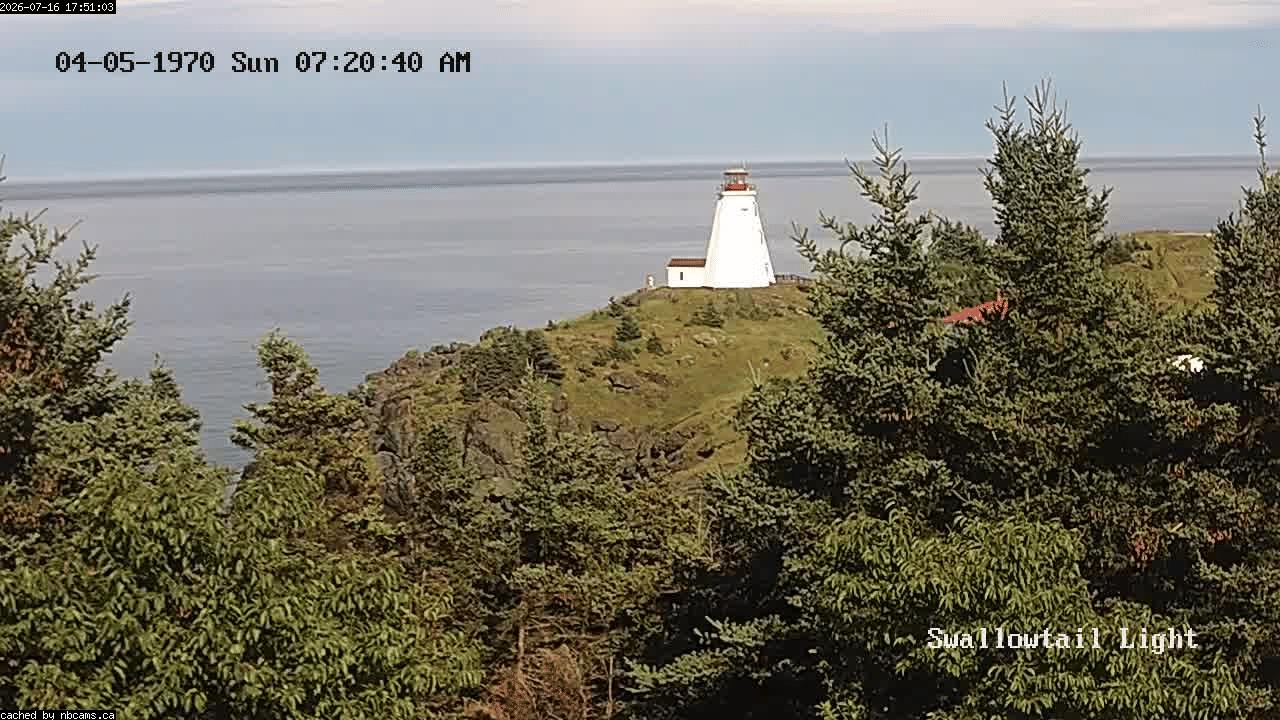 Web Cam image of Grand Manan (Swallowtail Light House)
