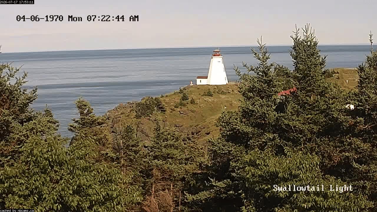 Web Cam image of Grand Manan (Swallowtail Light House)