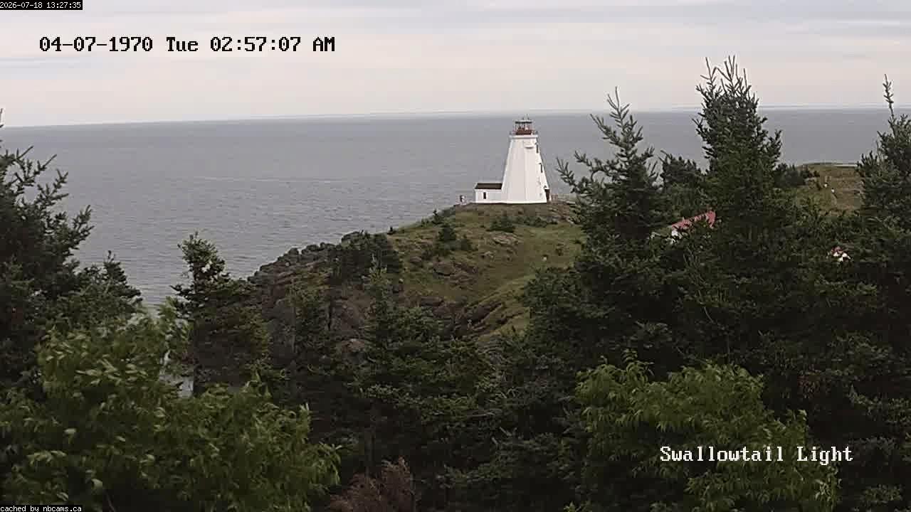 Web Cam image of Grand Manan (Swallowtail Light House)